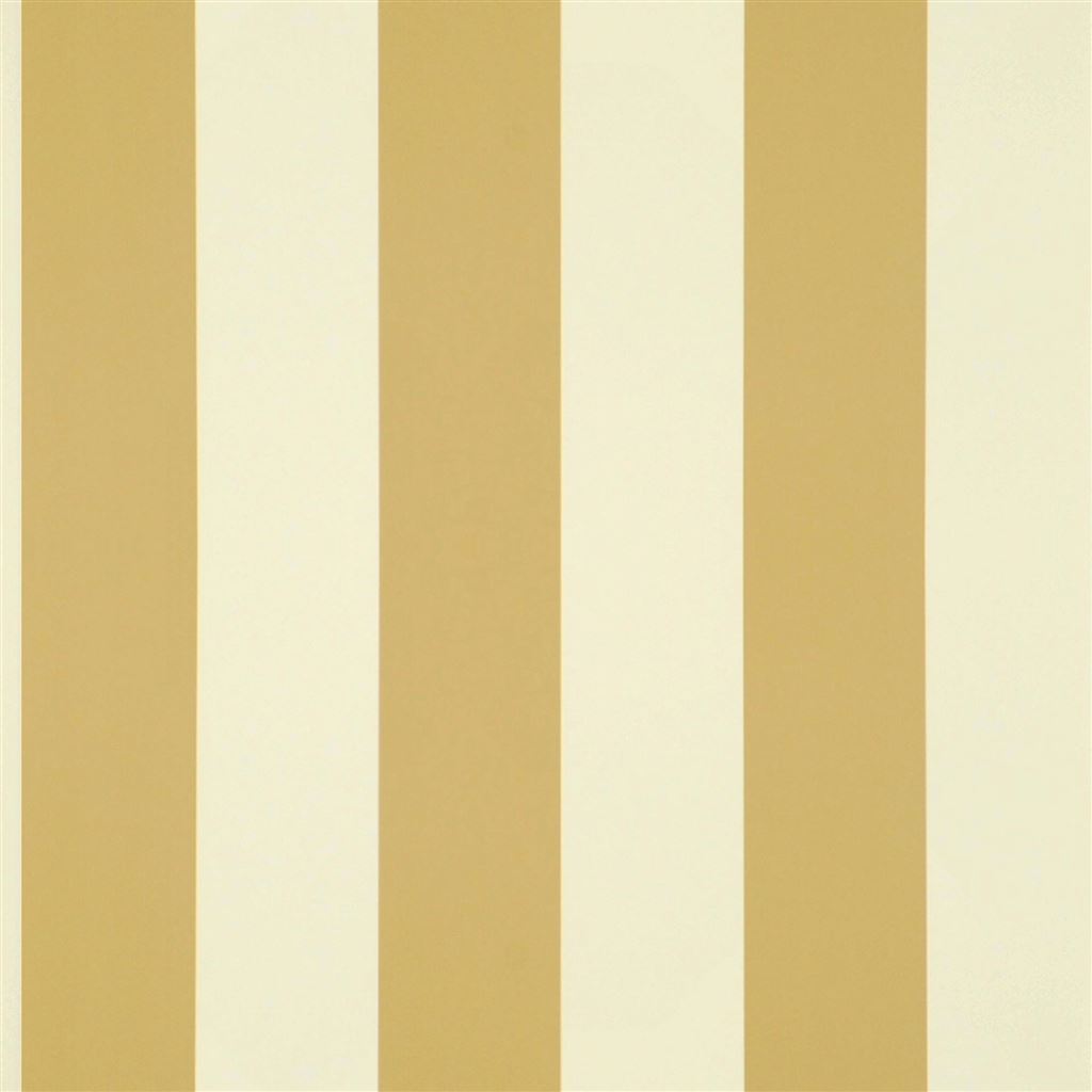 Spalding Stripe Ochre Wallpaper