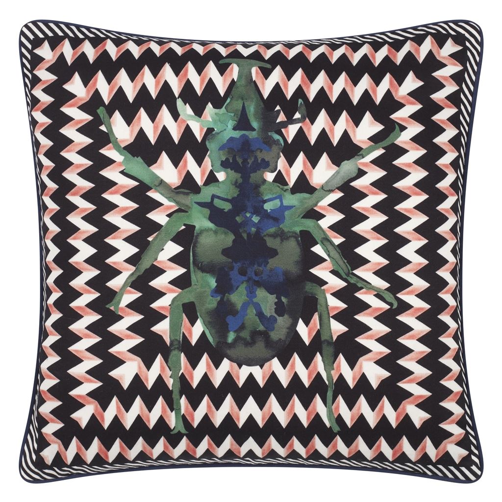 Beetle Waves Oeillet Cushion