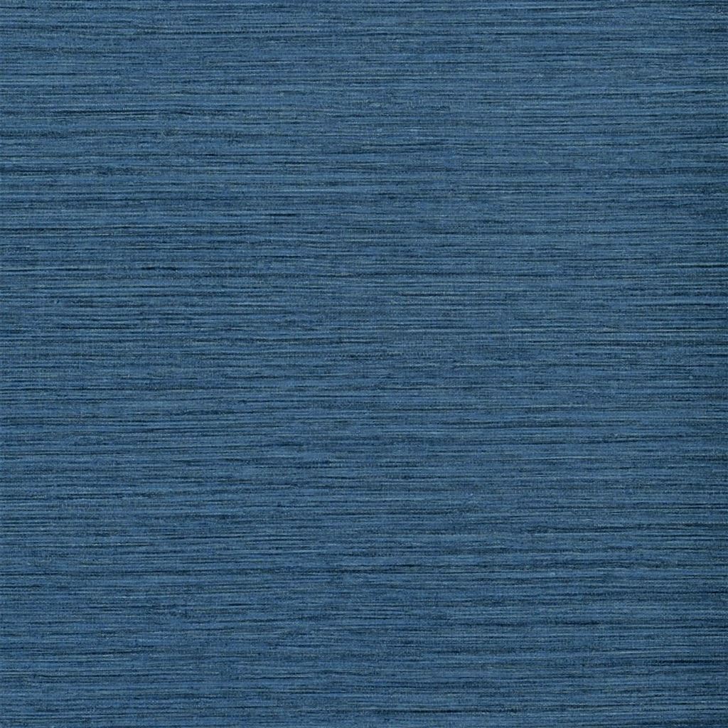 Brera Grasscloth Indigo Wallpaper