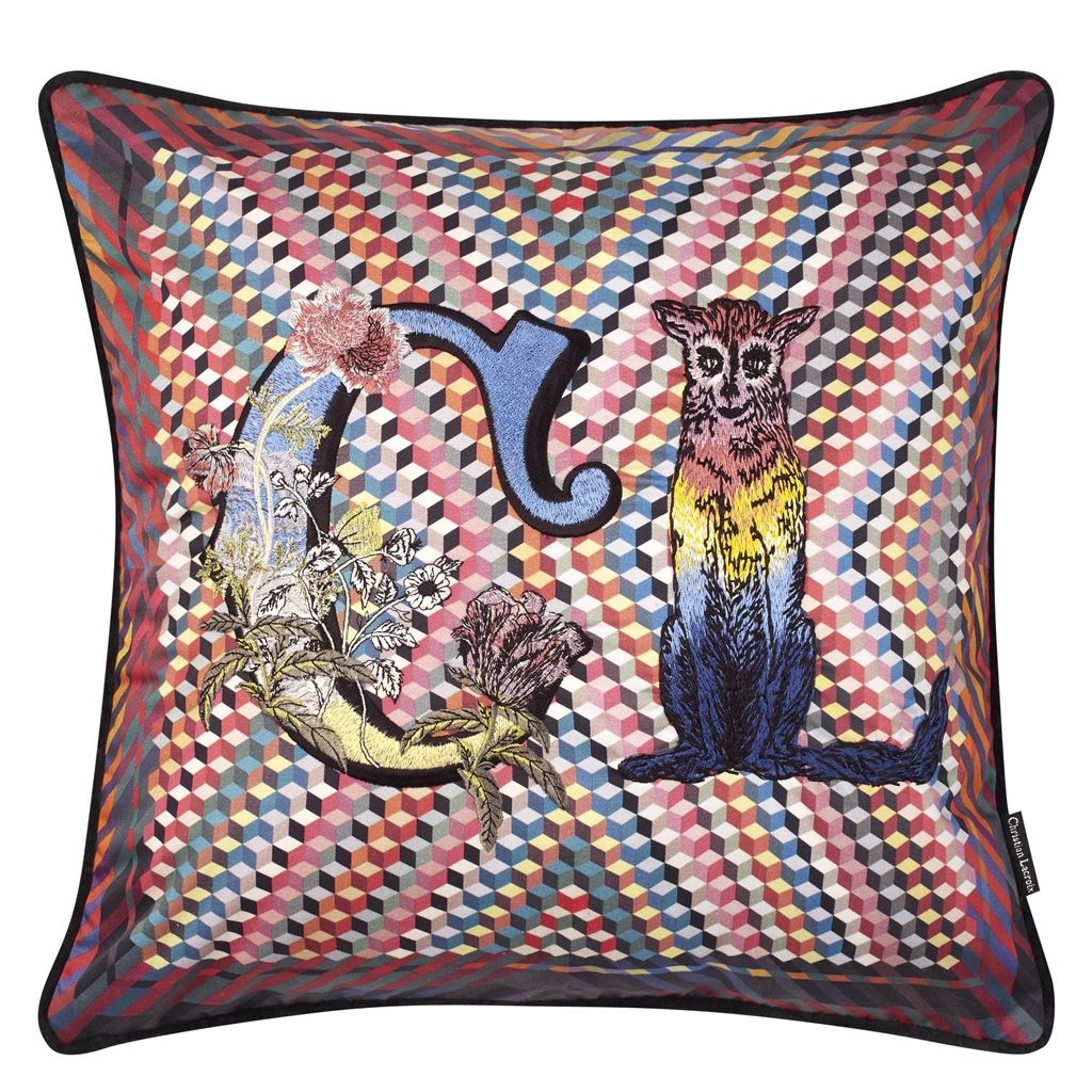 Monogram Me Lacroix! Multicolore Cushion