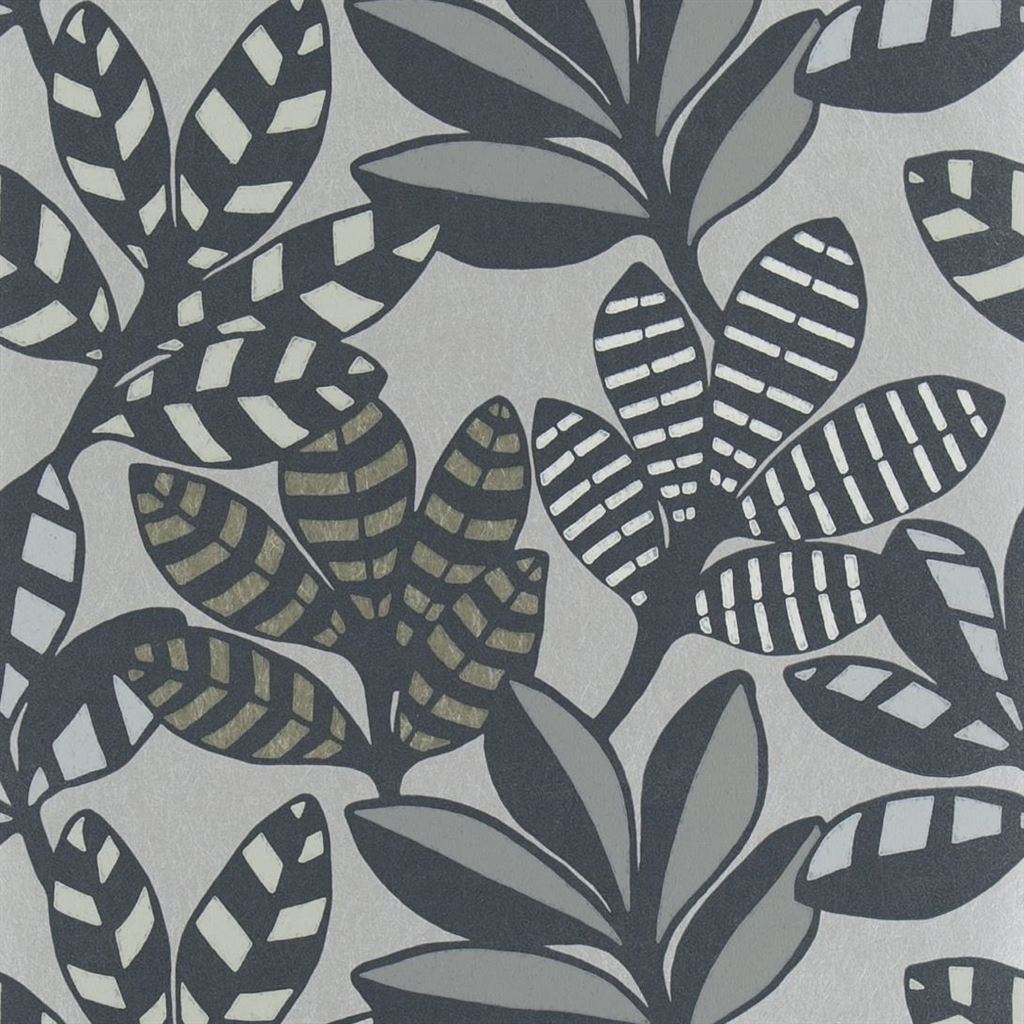 Tanjore Graphite Wallpaper by Designers Guild