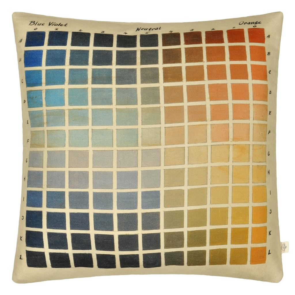 Paint Charts Azure Cushion