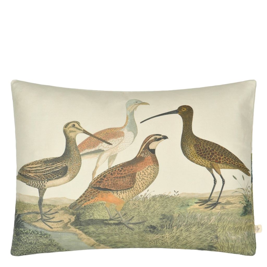 Birds of a Feather Parchment Cushion