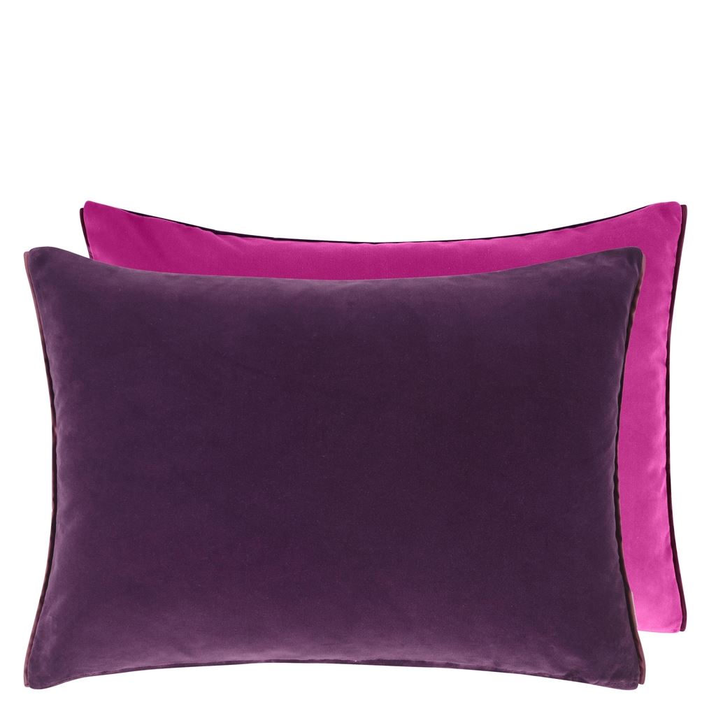 Cassia Aubergine & Magenta Cushion