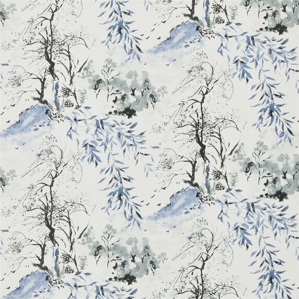 Winter Palace - Indigo Wallpaper