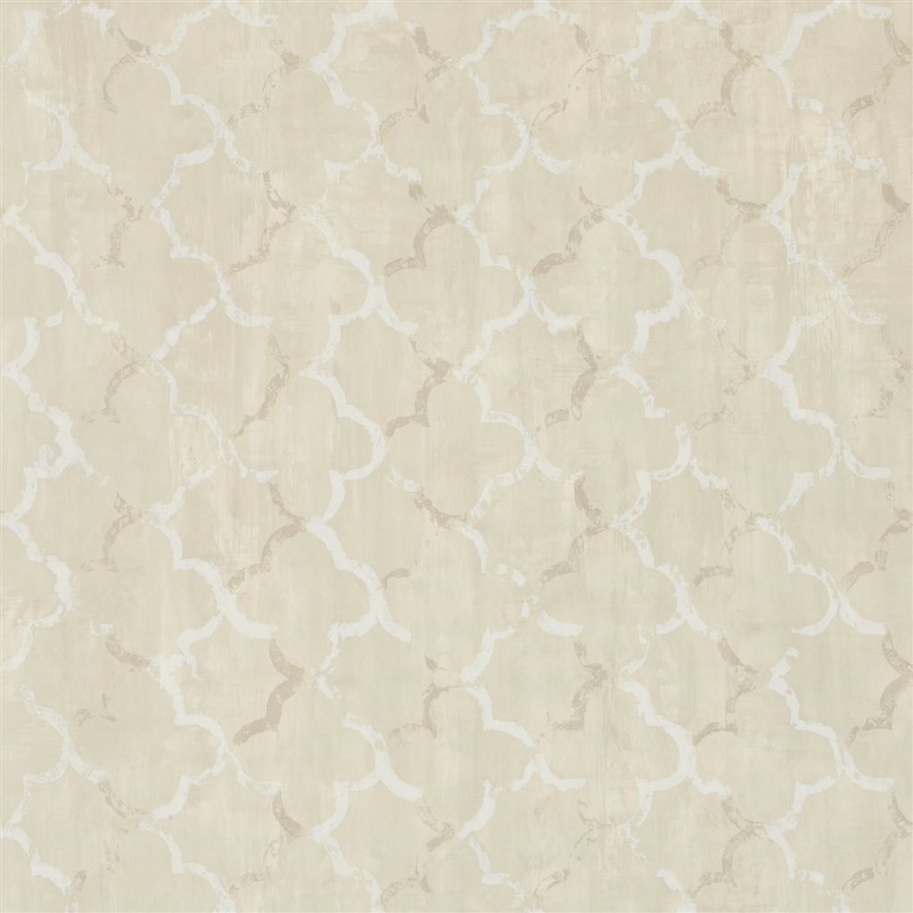 Chinese Trellis - Linen Wallpaper