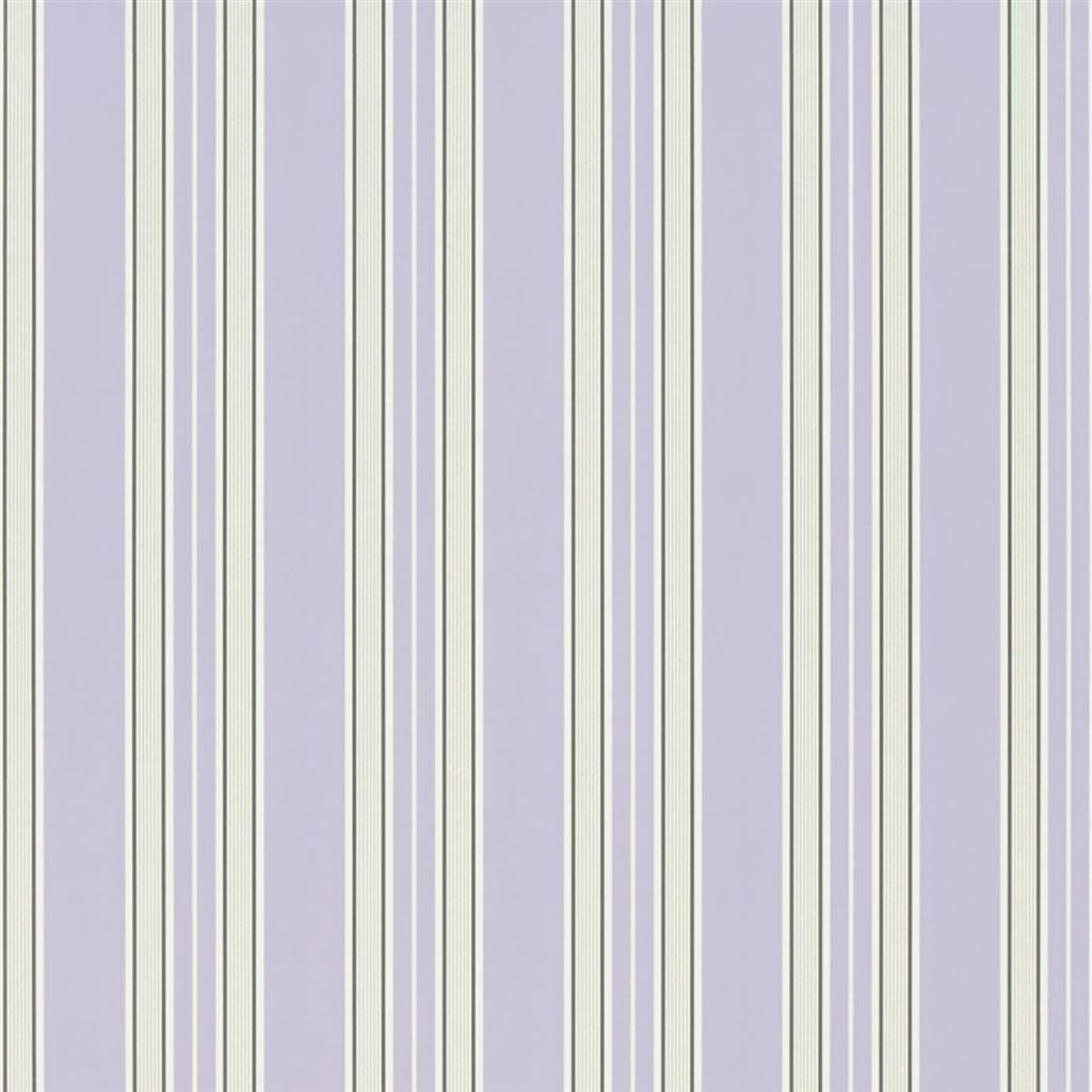 Pinstripe - Lilac Wallpaper