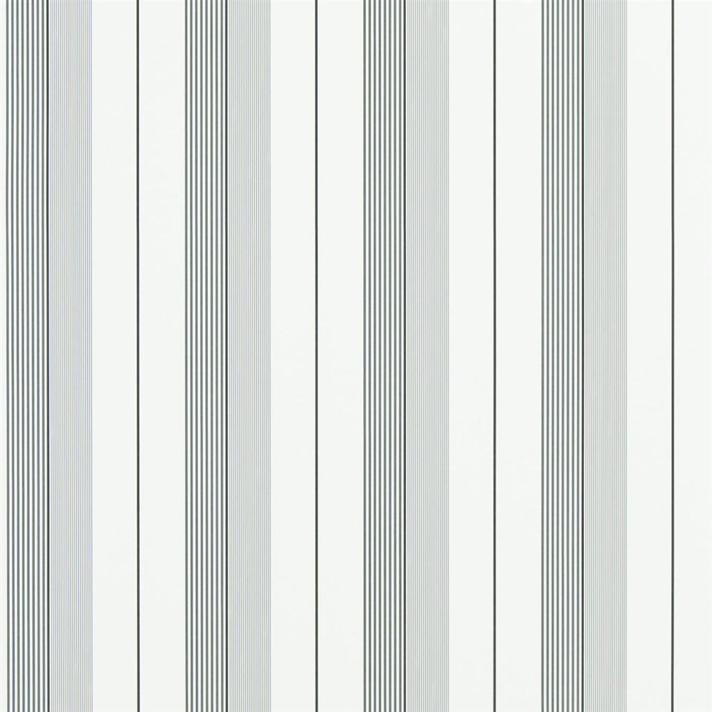 Aiden Stripe - Black / Grey Wallpaper