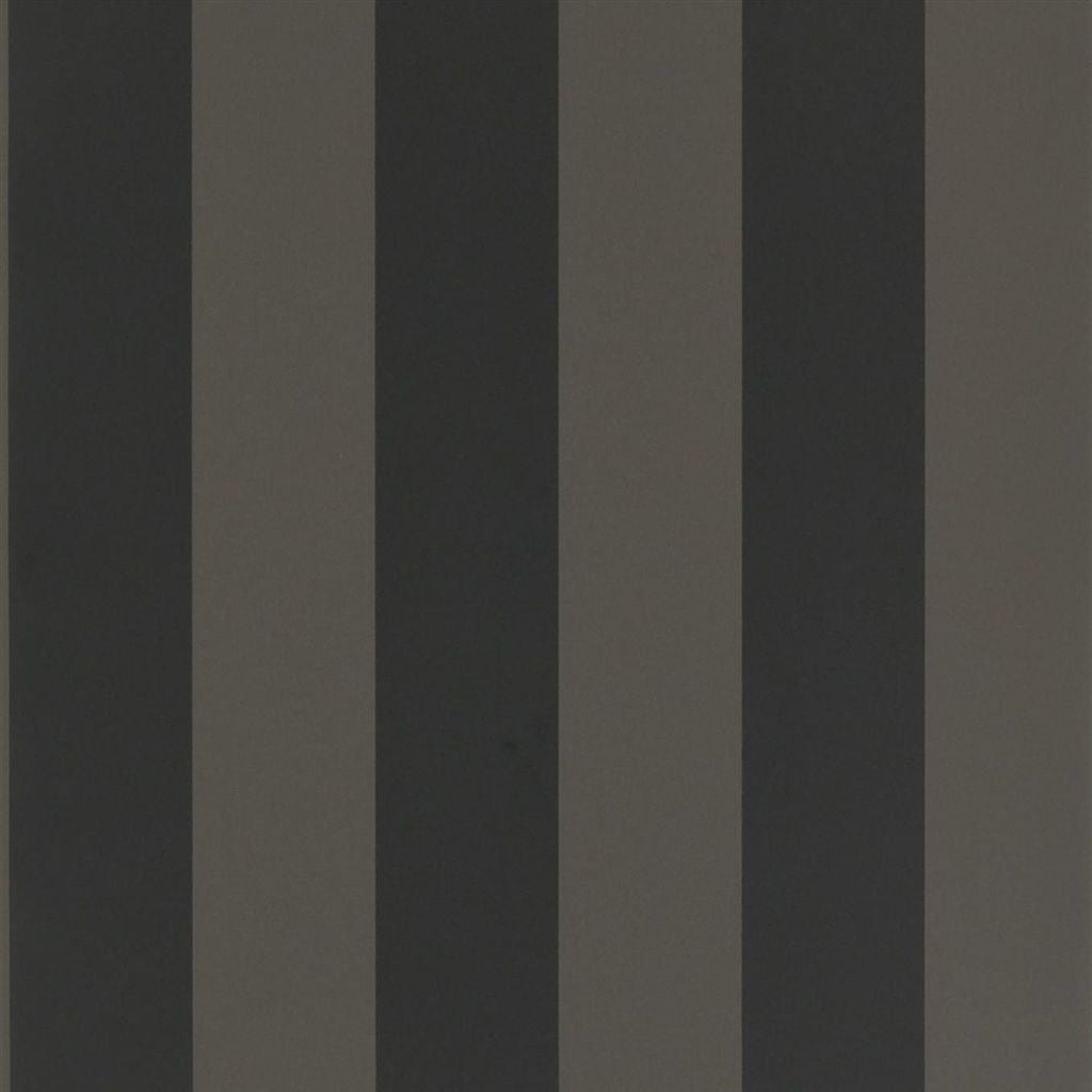 Spalding Stripe - Black / Black Wallpaper