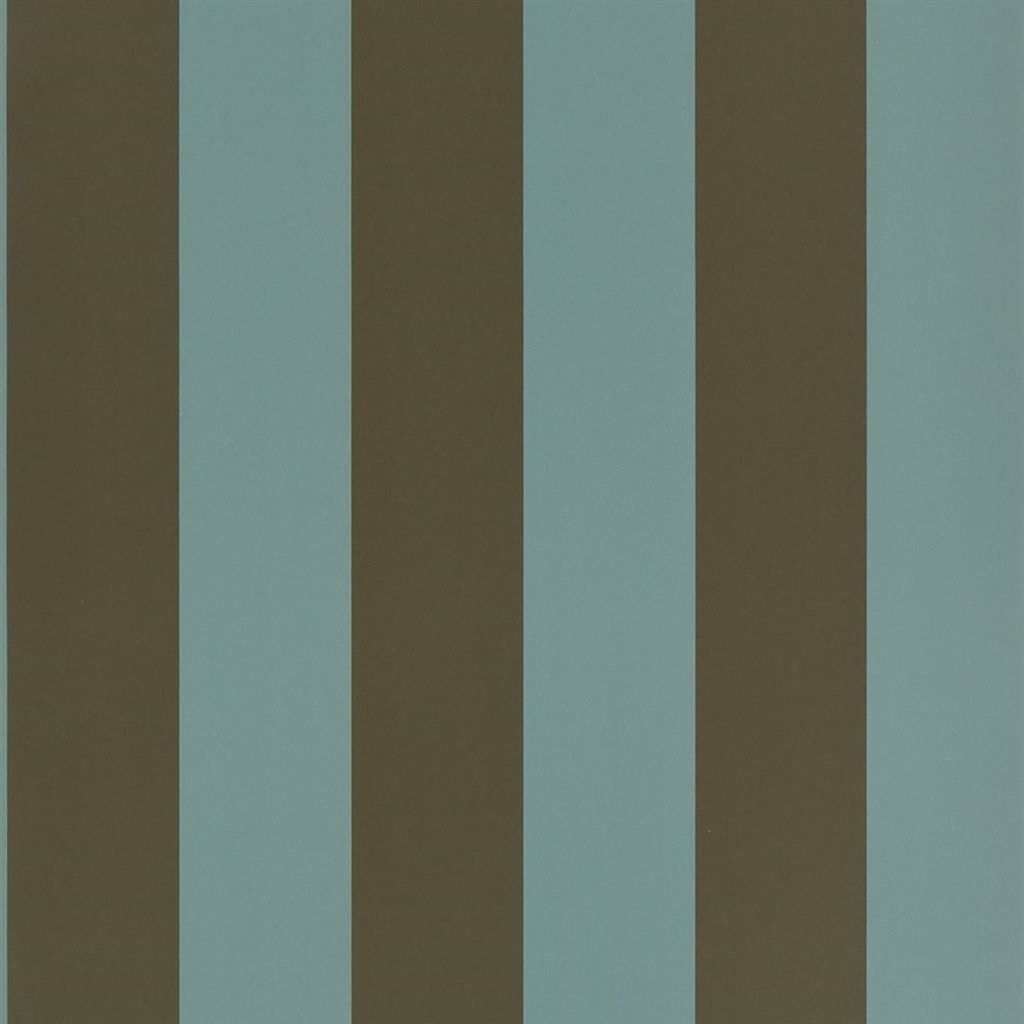 Spalding Stripe - Teal Wallpaper