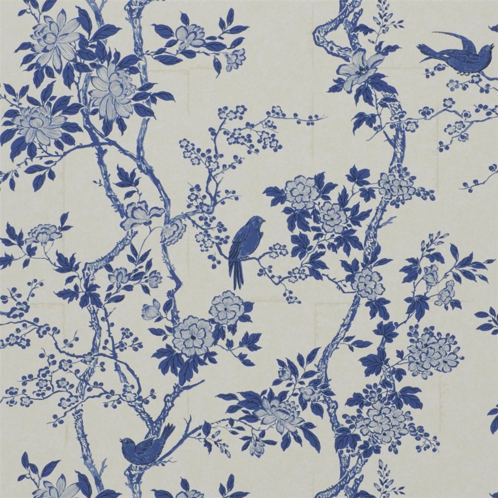 Marlowe Floral - Porcelain Wallpaper