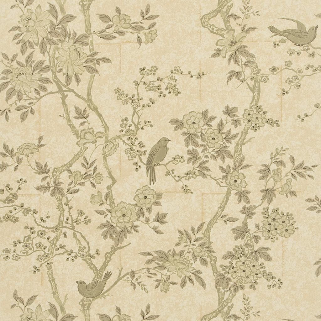 Marlowe Floral - Mother Of Pearl Wallpaper
