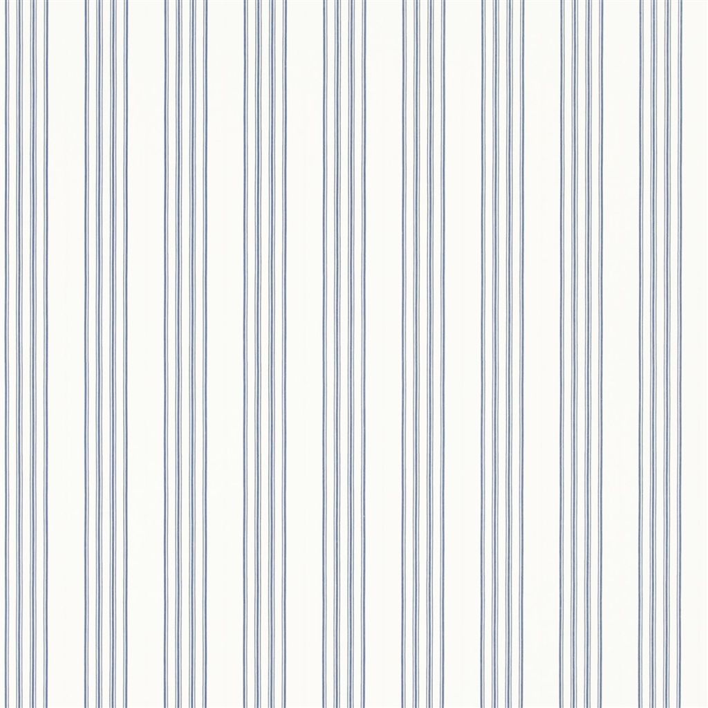 Palatine Stripe - Porcelain Blue Wallpaper