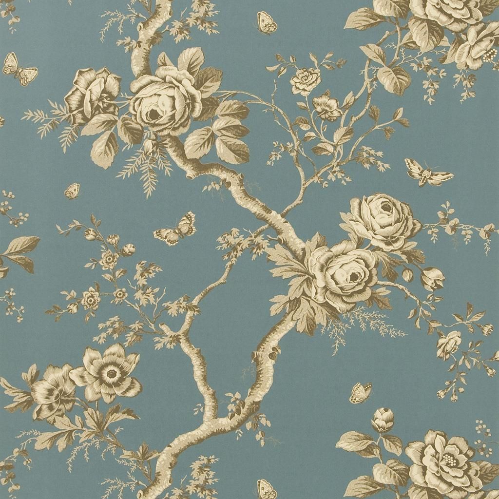 Ashfield Floral - Tourmaline Wallpaper