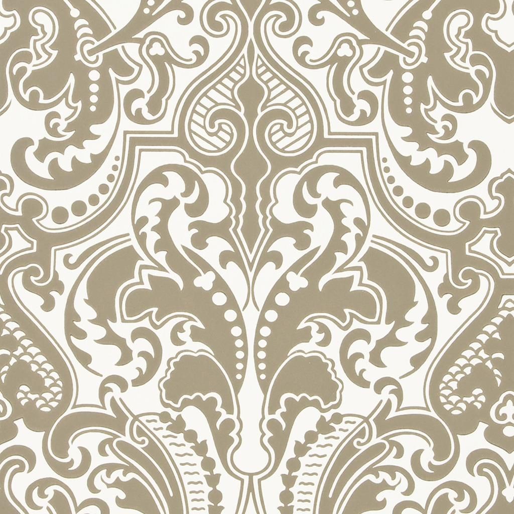 Gwynne Damask - Gunmetal Wallpaper