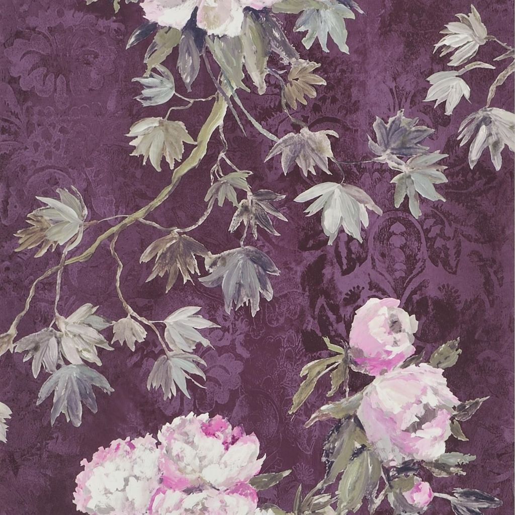 Floreale - Damson Wallpaper