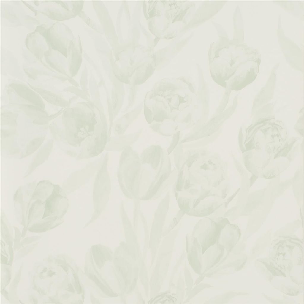 Fontainebleau - Pale Celadon Wallpaper