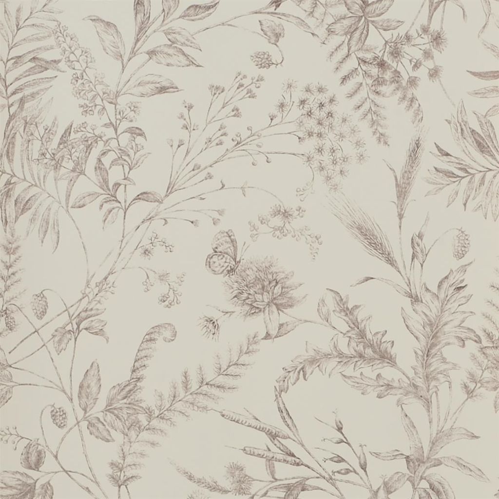 Fern Toile - Blossom Wallpaper