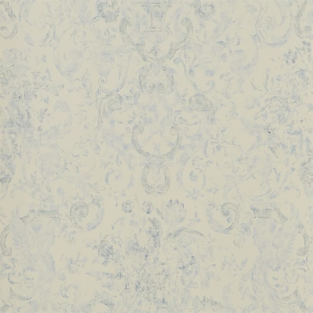 Old Hall Floral - Porcelain Wallpaper