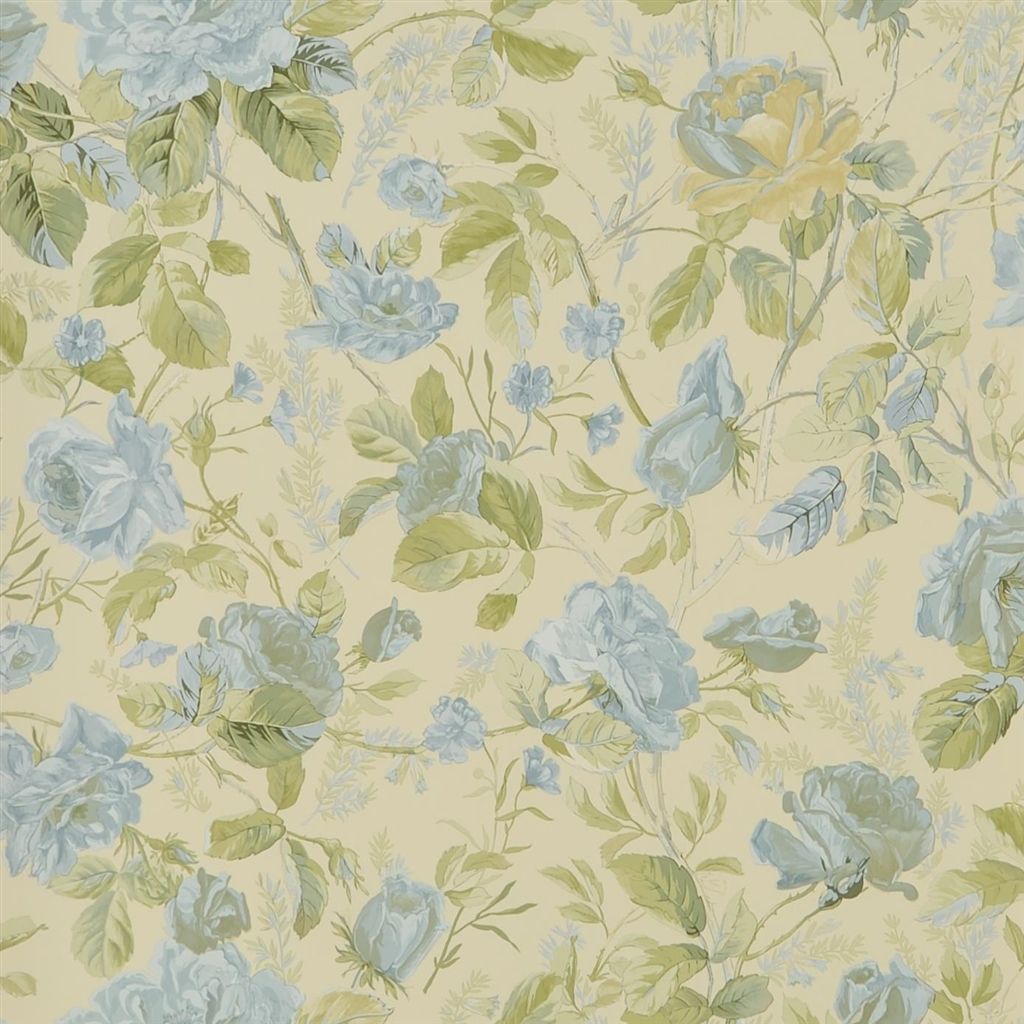 Marston Gate Floral - Blue Wallpaper