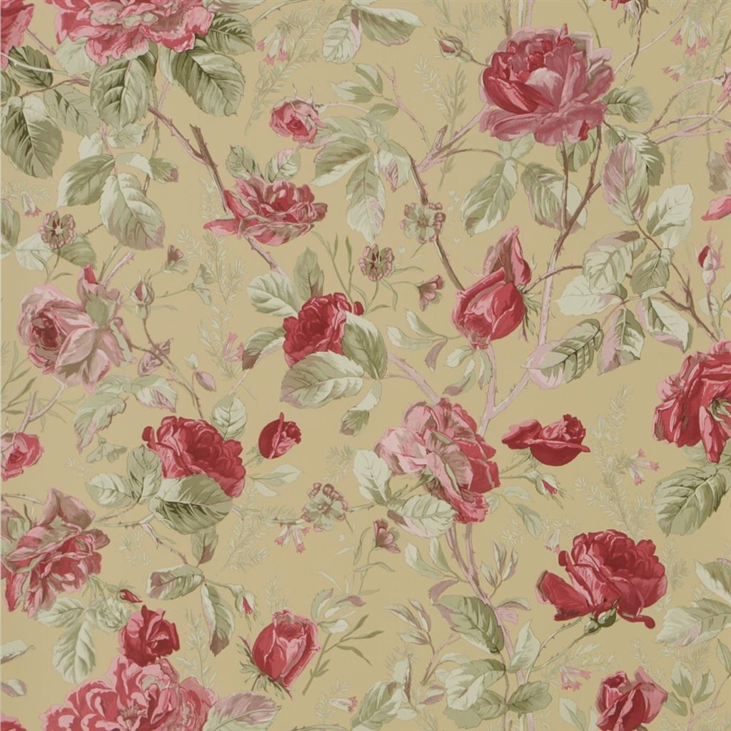 Marston Gate Floral - Tea Wallpaper