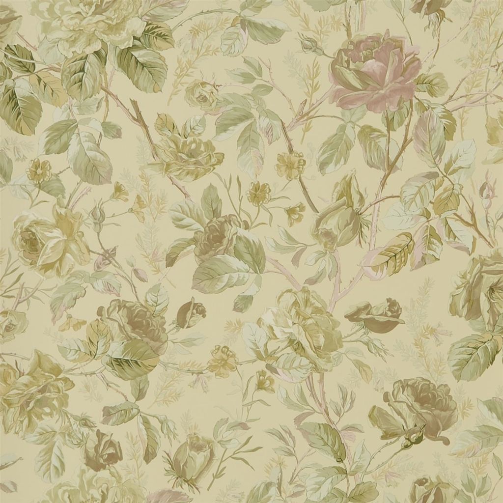 Marston Gate Floral - Vintage Rose Wallpaper