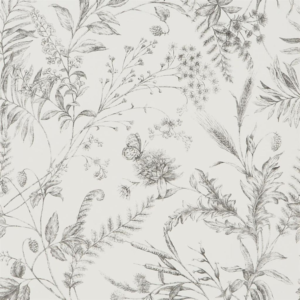 Fern Toile - Pencil Wallpaper