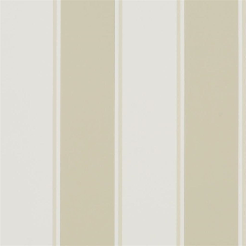 Mapleton Stripe - Stone Wallpaper