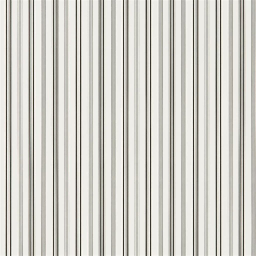 Basil Stripe - Black Wallpaper