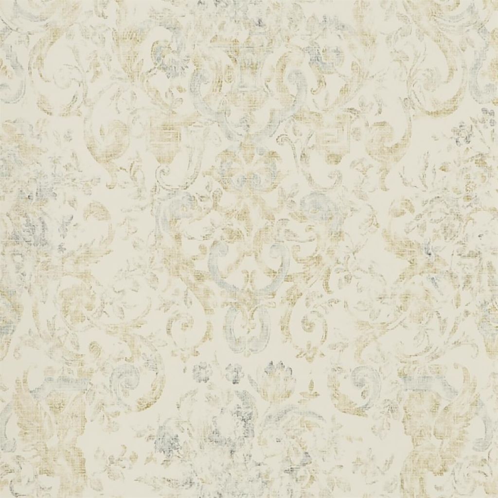 Old Hall Floral - Slate Wallpaper