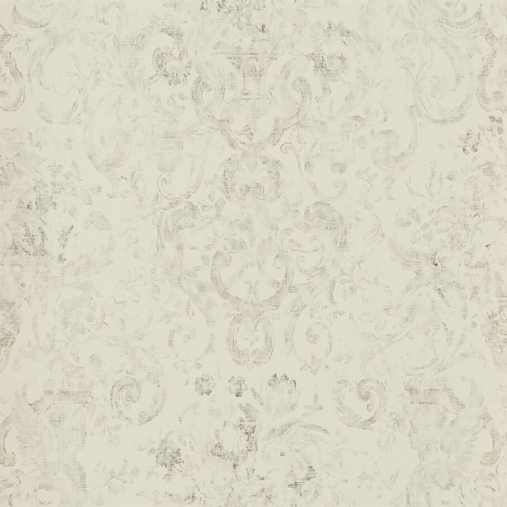 Old Hall Floral - Graphite Wallpaper