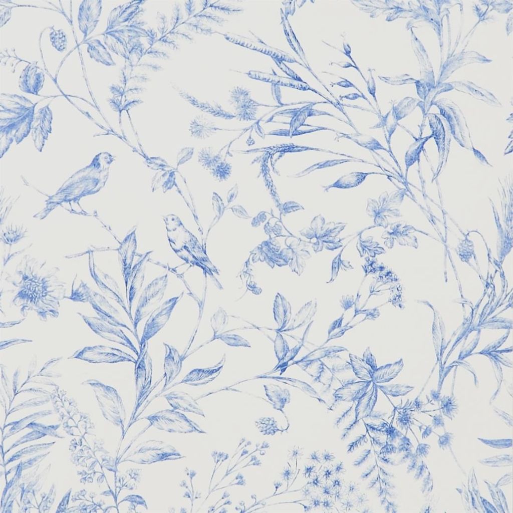 Fern Toile - Bluebell Wallpaper