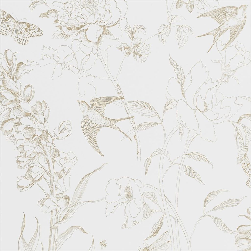 Sibylla Garden - Gold Wallpaper