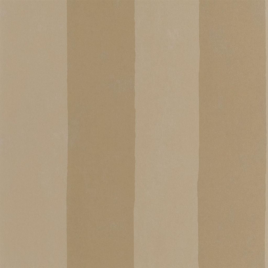 Parchment Stripe - Burnished Gold Wallpaper