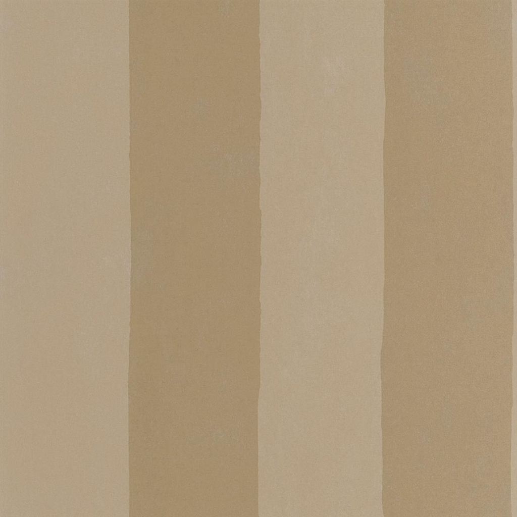 Parchment Stripe - Burnished Gold Wallpaper