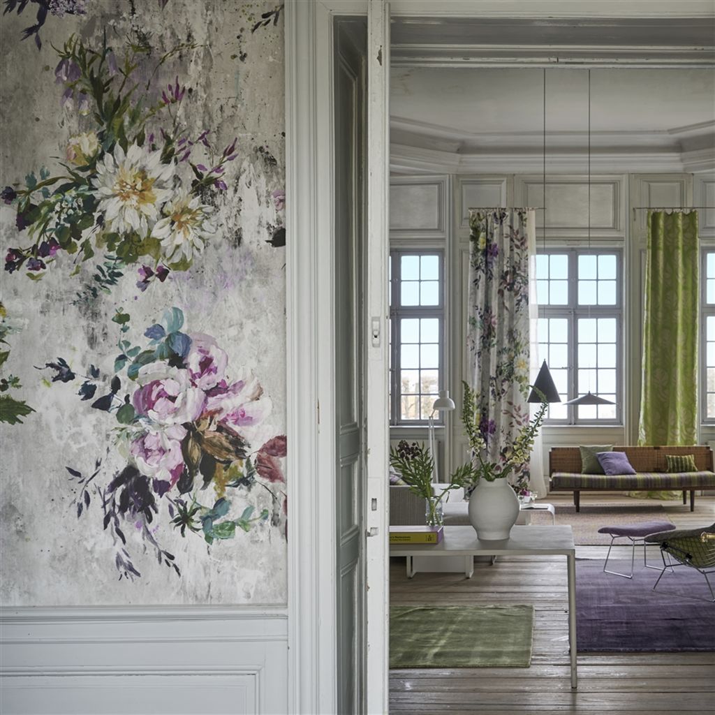 Designers Guild Aubriet - Amethyst Wallpaper Wallpaper