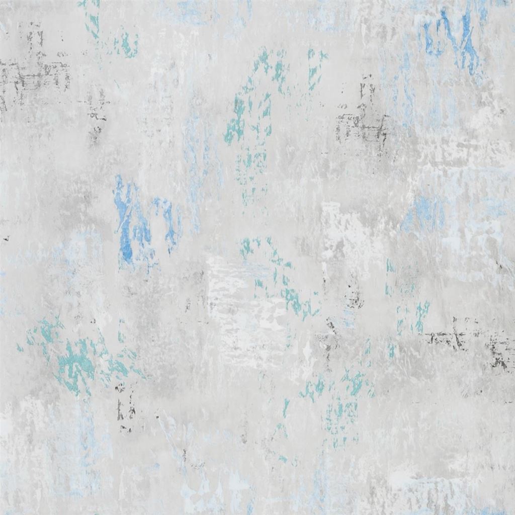 Impasto Azure Wallpaper