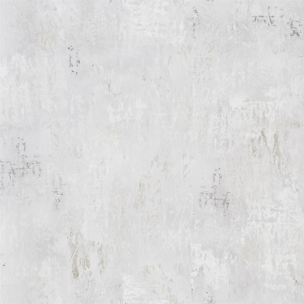 Impasto Silver Wallpaper