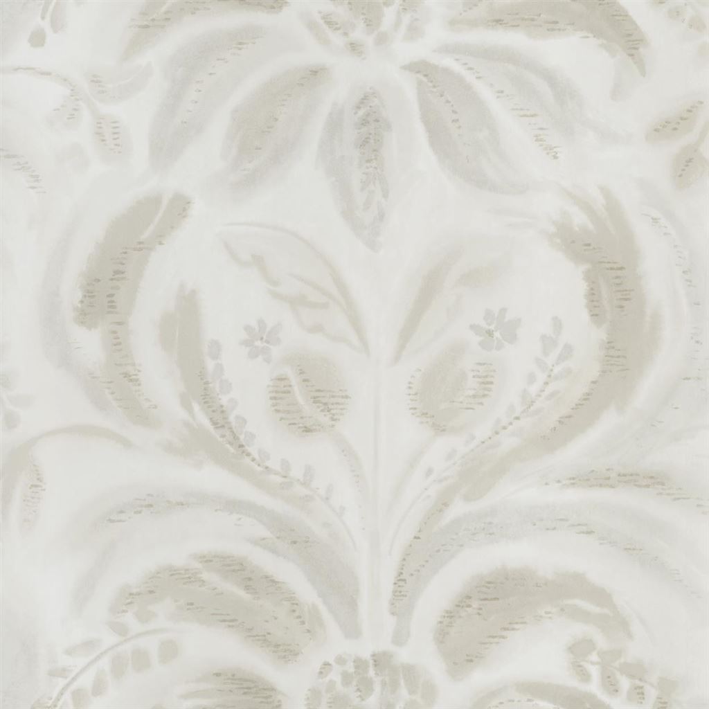 Angelique Damask Linen Wallpaper