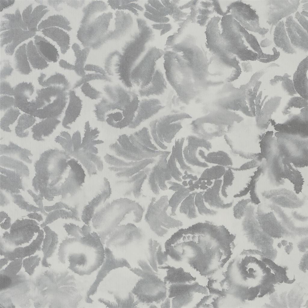 Katagami Silver Wallpaper