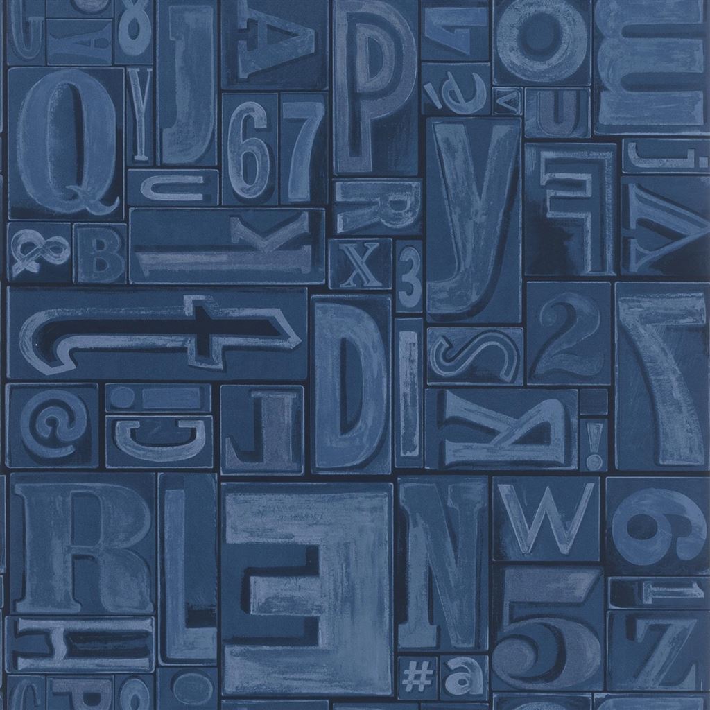 Copeley Letterpress Ink Wallpaper