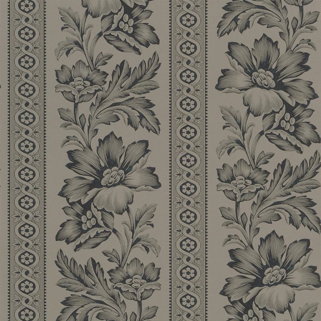 Gwinnet Toile Slate Wallpaper