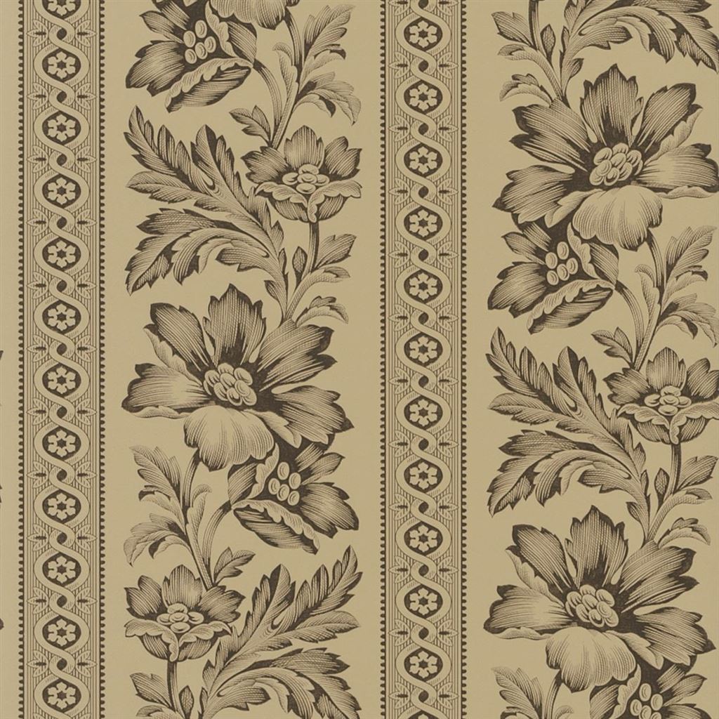 Gwinnet Toile Tobacco Wallpaper