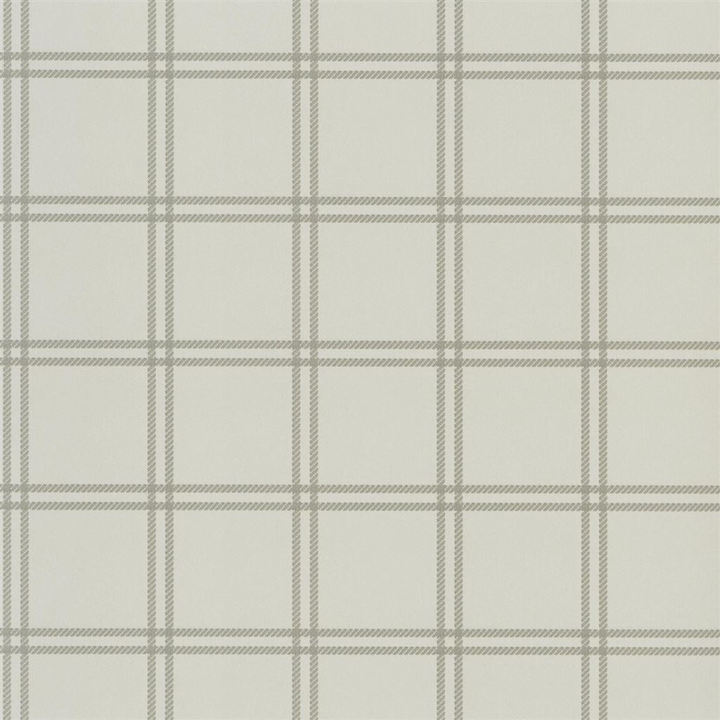 Shipley Windowpane Stone Wallpaper