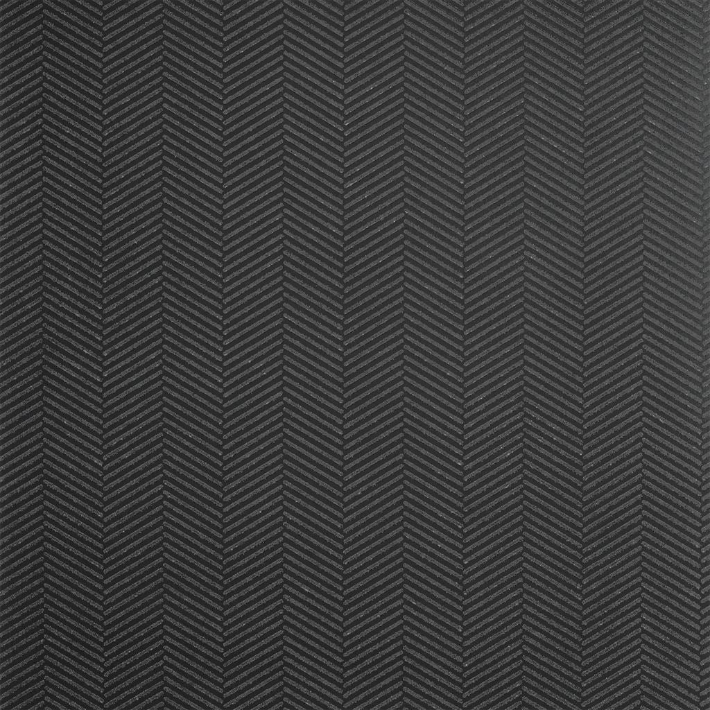 Swingtime Herringbone Charcoal Wallpaper