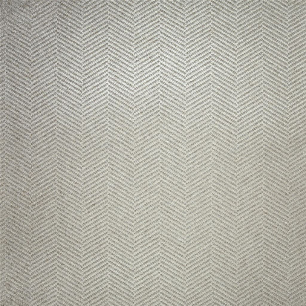 Swingtime Herringbone Pearl Grey Wallpaper