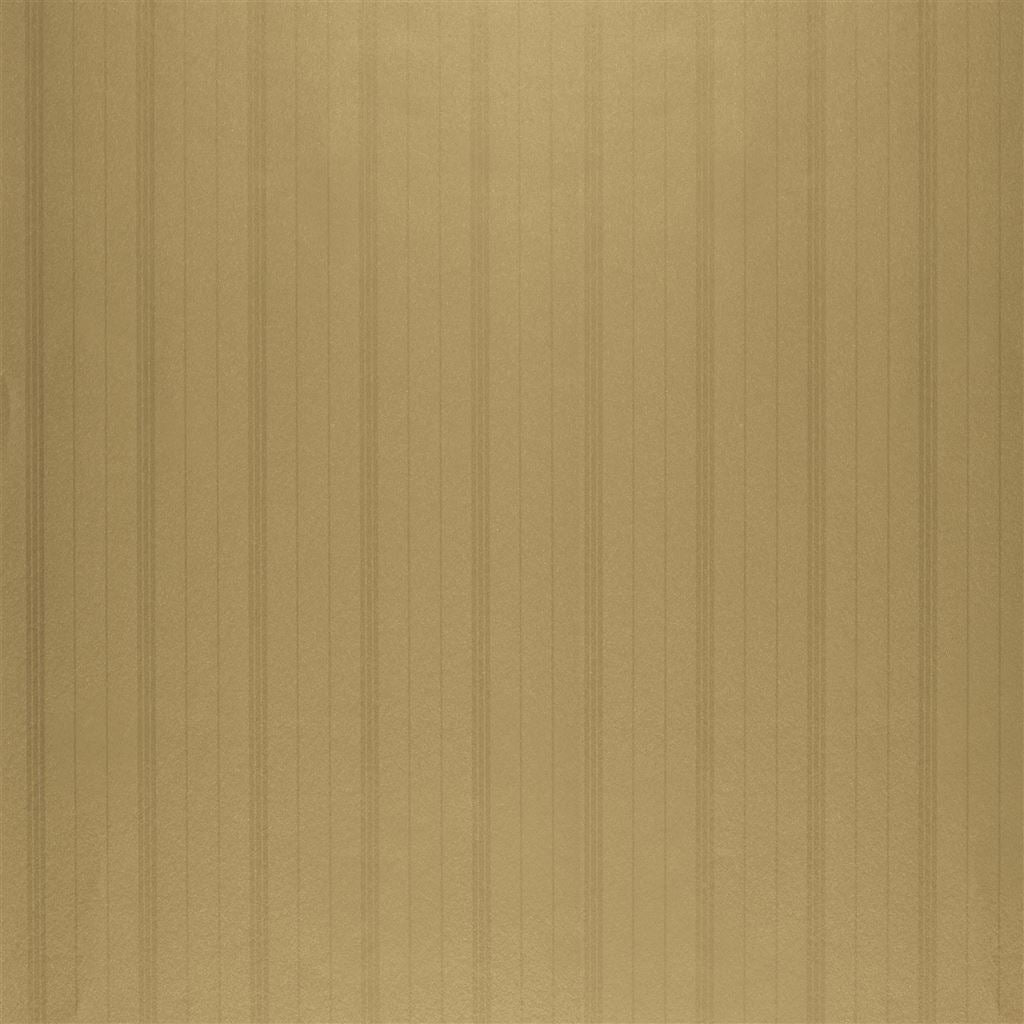 Trevor Stripe Gold Wallpaper