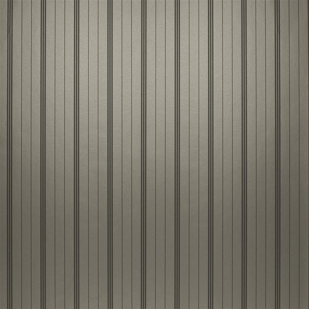 Trevor Stripe Charcoal Wallpaper