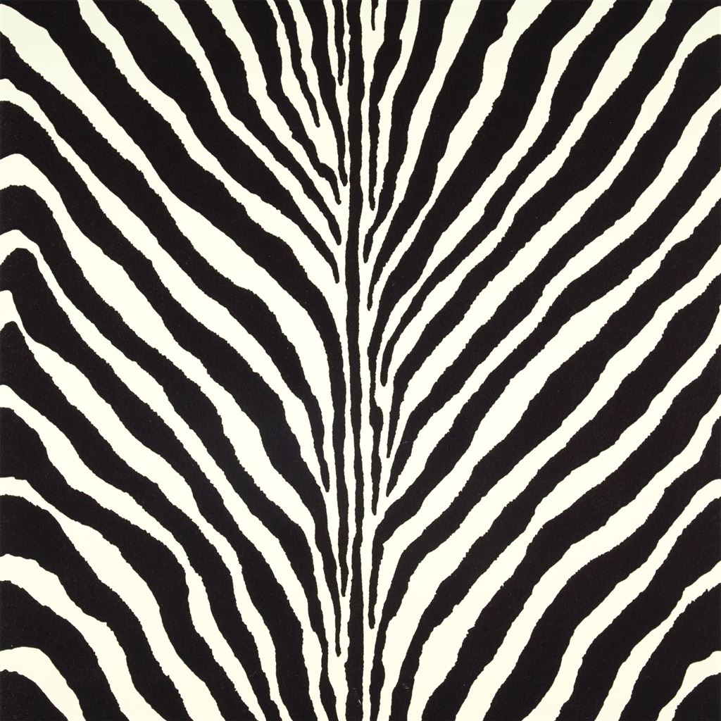 Bartlett Zebra Charcoal Wallpaper