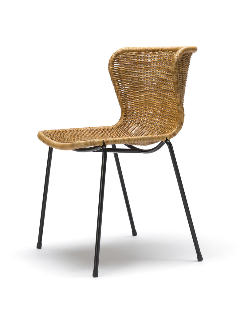 C603 chair indoor (rattan pulut) front angle